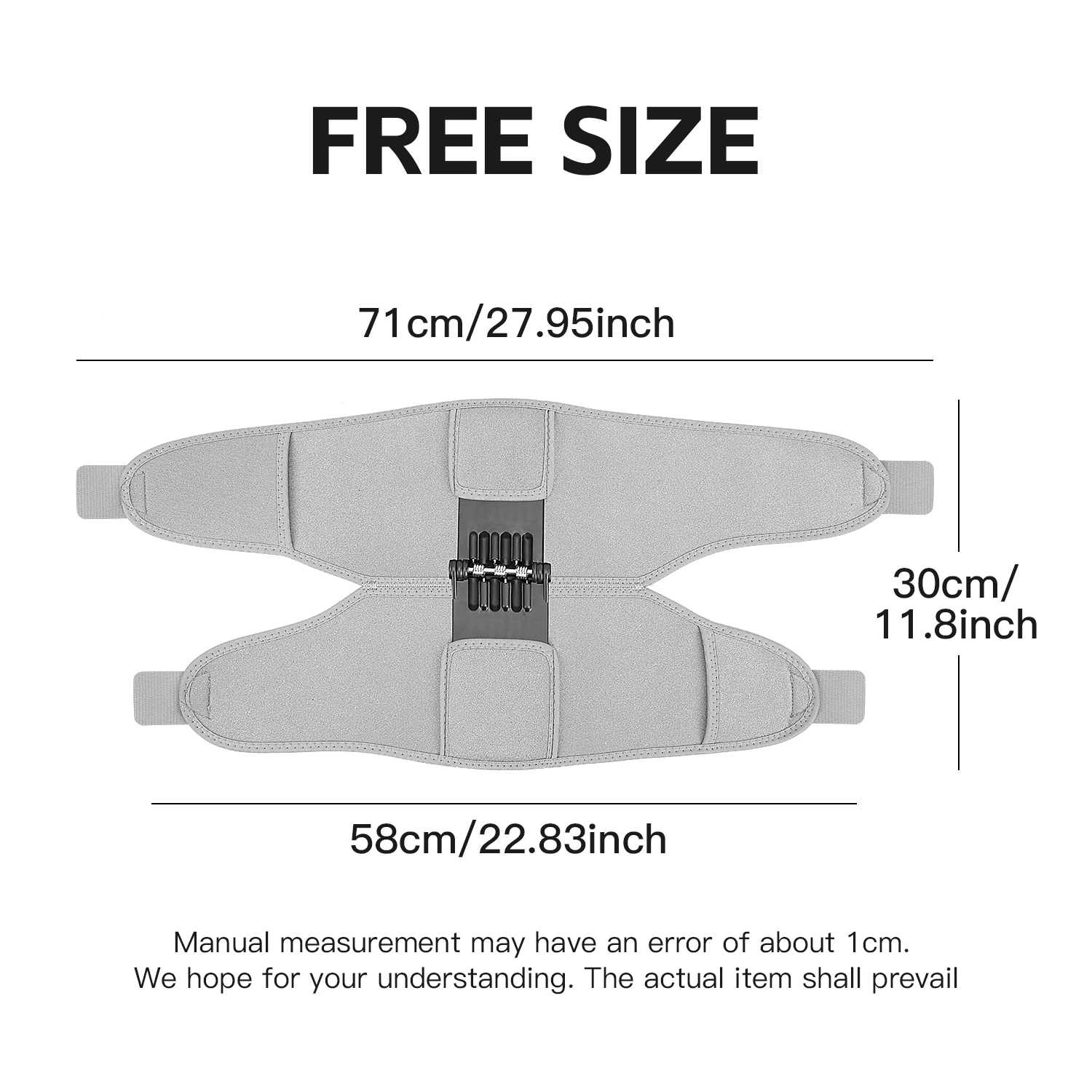 Adjustable Power Knee Support Brace with Four Fixing Straps, Spring Loaded Knee Booster for Elderly, Mountaineering, Heavy Lifti image 5