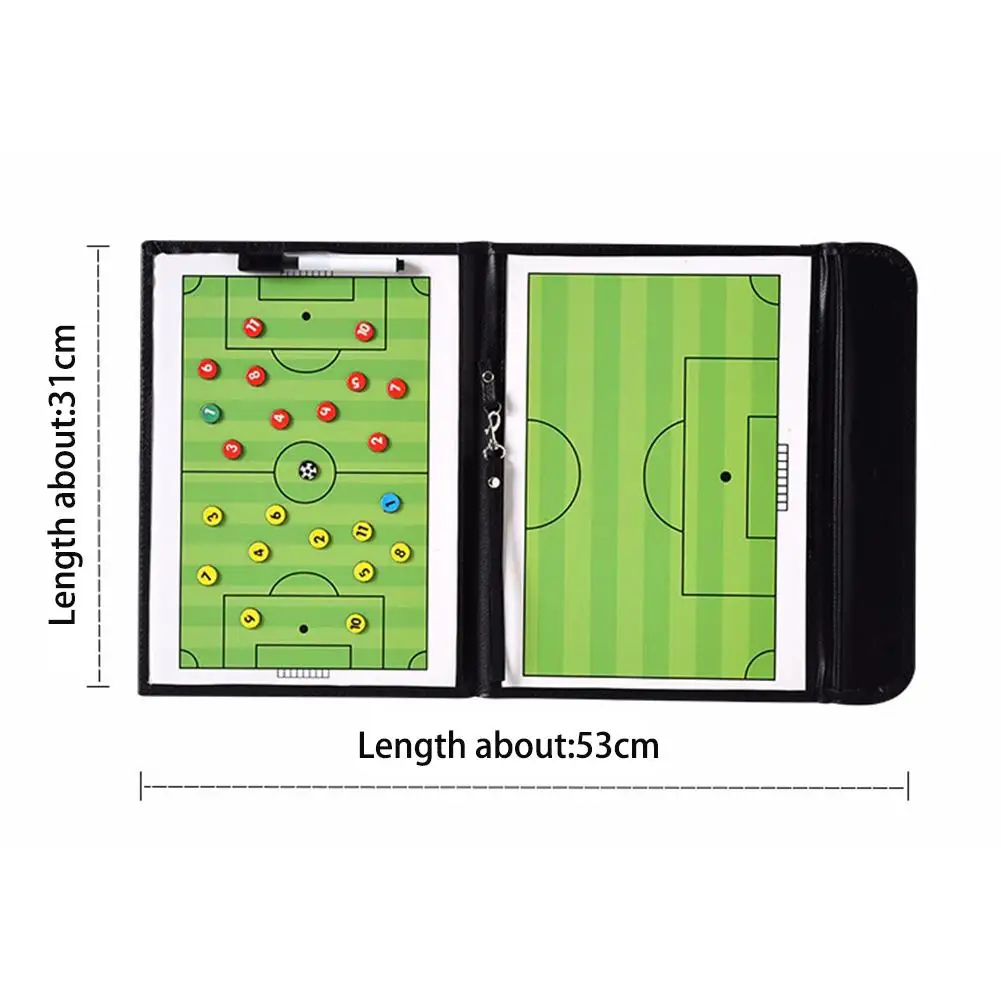 Foldable Magnetic Tactic Board Soccer Coaching Coachs Tactical Board Football Game Football Training Tactics Clipboard