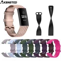 Silicone Smart Watch Band For Fitbit Charge 4 strap Sport Smartwatch wristband For Fitbit Charge 3/3 SE bracelet correa