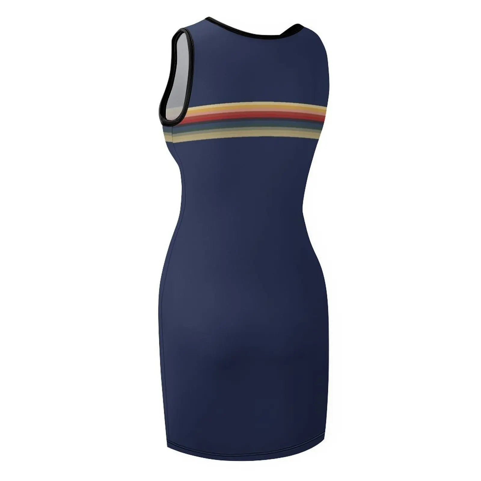 Het blauwe T-shirt van Doctor Whittaker mouwloze zonnejurk Dames zomerjurken kleding dames zomer 2025, avondjurken dames