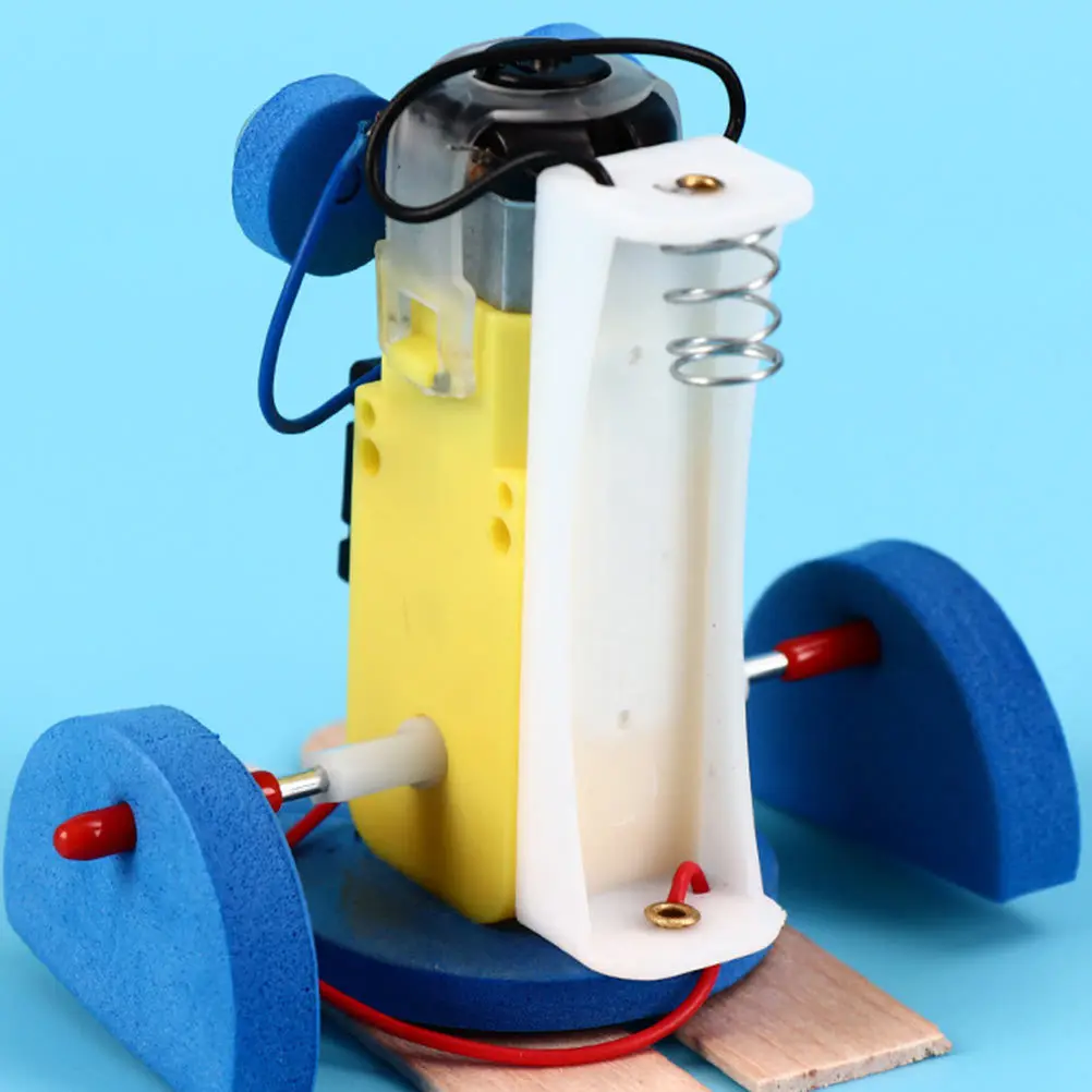 1セット ミニDIY組み立てクローラーロボットキット 教育科学技術インタラクティブ学習STEMキッズギフト組み立てロボットおもちゃ