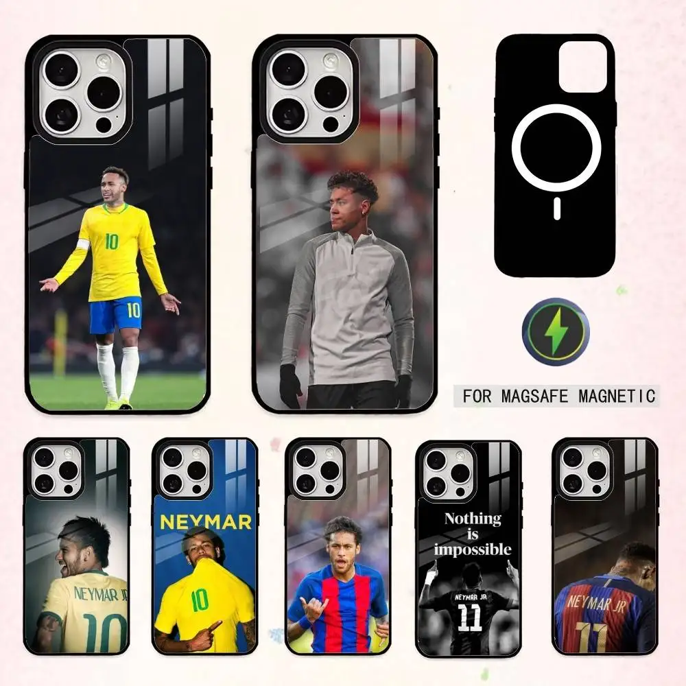 

Football J-Jr N-NeYmarEs Phone Case For iPhone17,16,15,14,13,12,11 Plus,Pro Max Magnetic For Magsafe Wireless Charging