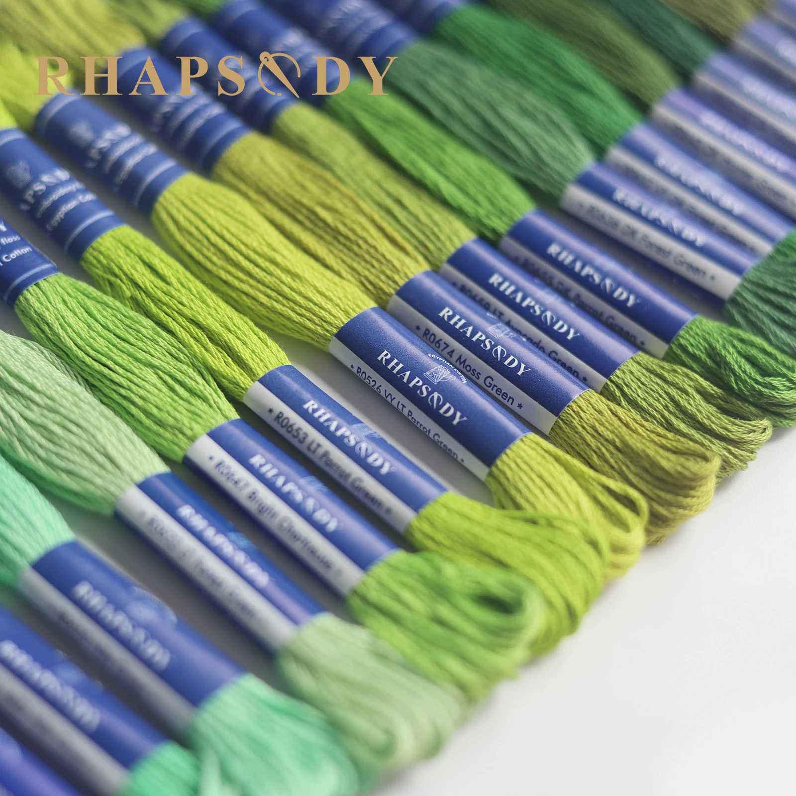 Rhapsodie dmc Qualität ägyptische Baumwolle Stickerei Zahnseide 6 Strang doppelt mercer isierten Kreuz stich faden 12 Farben Set 8 Meter Strang – Detail 40