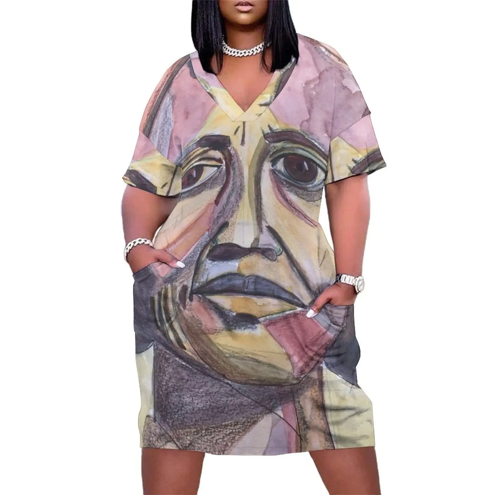 

woman- Clementine Hunter Loose Pocket Dress women's summer dress 2025 luxury evening dress woman for wedding Evening dresses