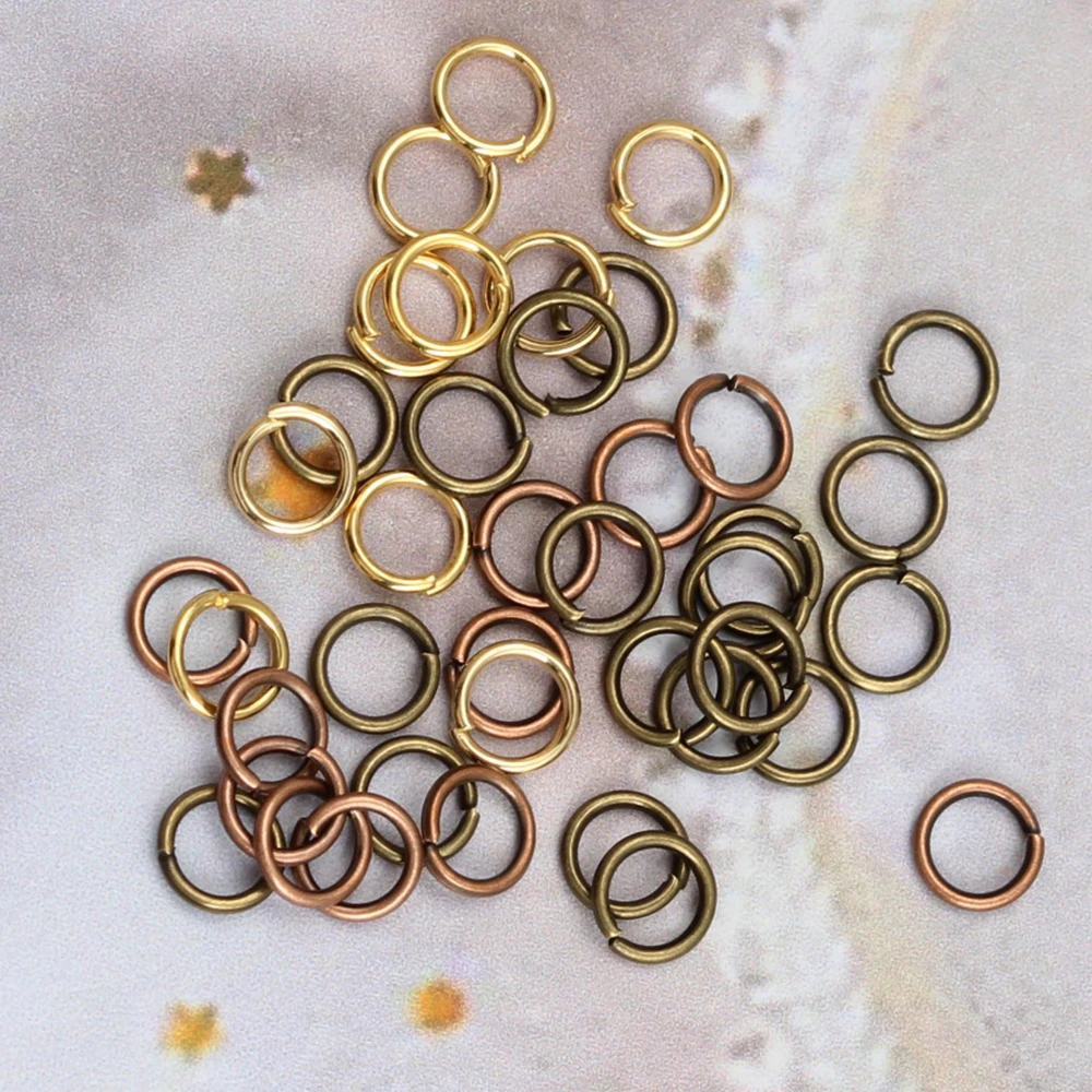 50-200pcs/Lots Jump Rings 3-20mm Metal DIY Jewelry Findings Split Ring for jewelry making Wholesale Supplies