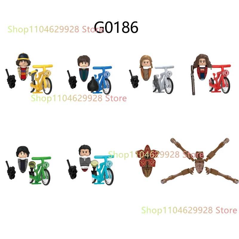 8-16pcs New Movies Strangered Figures Building Blocks Thingings Mini action toy dolls assemble Toys Kids Gifts