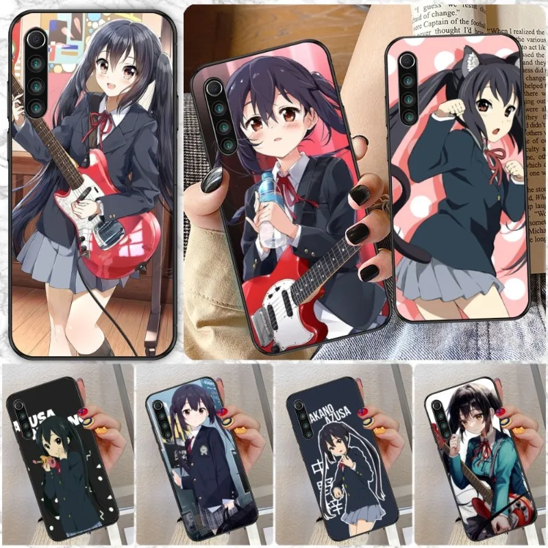 K-ON Nakano Azusa Phone Case for Xiaomi Redmi Note 11 10 9T 8 7 Pro 9 9A 9C 8 Black Soft Phone Cover Funda