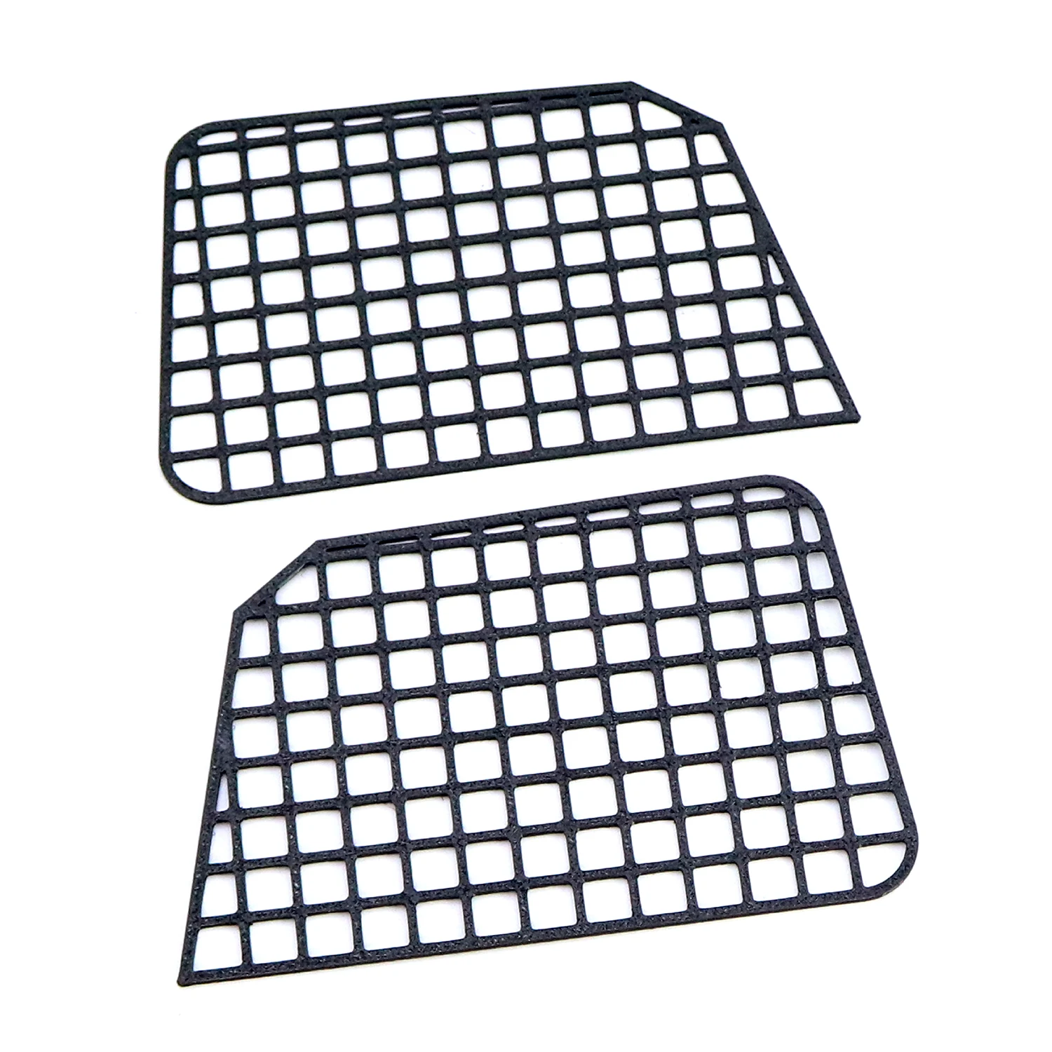 2 個のシミュレーション車の窓ネット保護サイドネット装飾ケーブルタイ付き 1/7 トラクサス UDR RC デザートレーサーアップグレードパーツ用