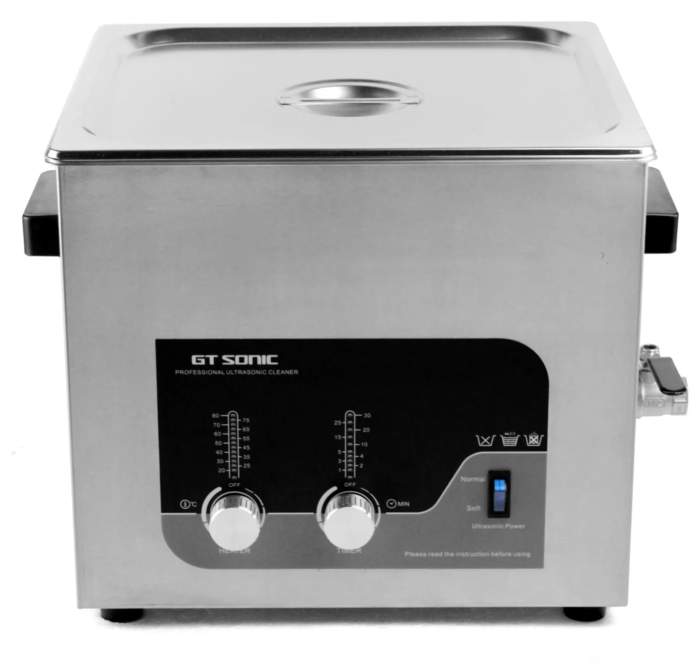 

GT SONIC Auto Parts Cleaner 300w Car Cleaning Tools Power Adjustable 40k Manual Ultrasonic Cleaner