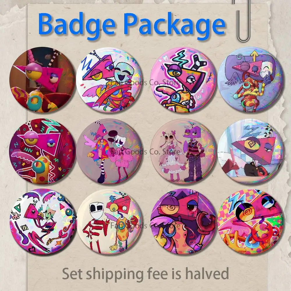 

Cartoon Z-Zooble 2-piece set Pins Backpack Clothes Jewelry Accessories Cartoon Round Brooch Button Badge Fans Collection Gifts
