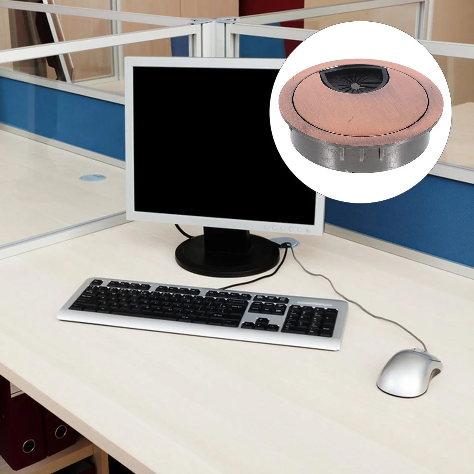 Plugue Redondo para Furo de Ca - Desk Setup Workspace avaliação e preço