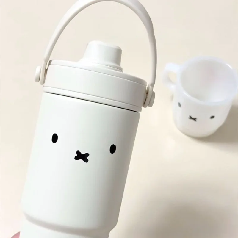 10 Uds. De pegatinas de expresión de la serie Miffy de dibujos animados, estampado creativo bonito, pegatina de taza de agua sin marcar DIY