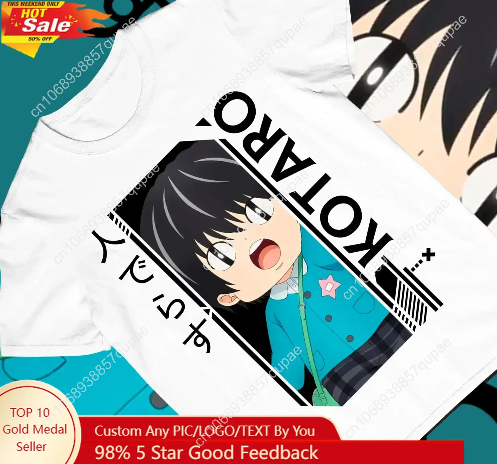 

Kotaro Lives Alone New Unisex T-Shirt, Wa Hitori Gurashi, Anime Eyes,anime 2022