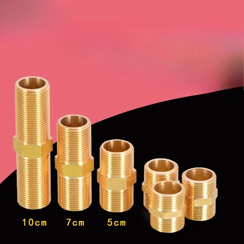 

6-точечный двойной наружный соединитель для водонагревателя/котла, латунные фитинги для подачи горячей и холодной воды