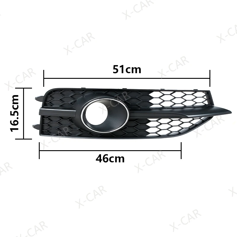 For Audi A7 S7 SLine 2011 2012 2013 2014 Front Bumper Fog lamp Light Grille Cover Frame 4G0807681E9B9