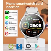 5G Android H99 Smartwatch OS GPS WIFI SIM card 1.95-inch AMOLED screen rotating camera Facial recognition smartwatch