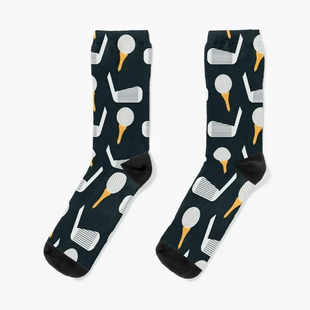 

Golf Pattern (Black/Orange) Socks heated Novelties happy cycling Mens Socks Women's
