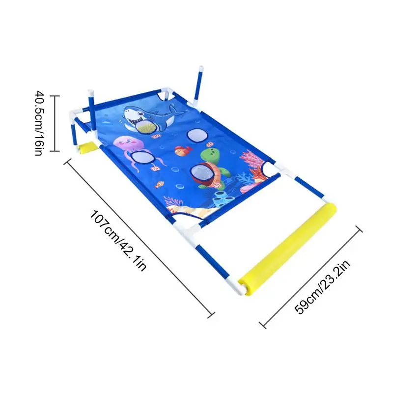 Juegos de piscina de aciano, sacos de arena para lanzar, juguetes interactivos para exteriores, tabla de natación flotante, juegos de lanzamiento de bolas de playa