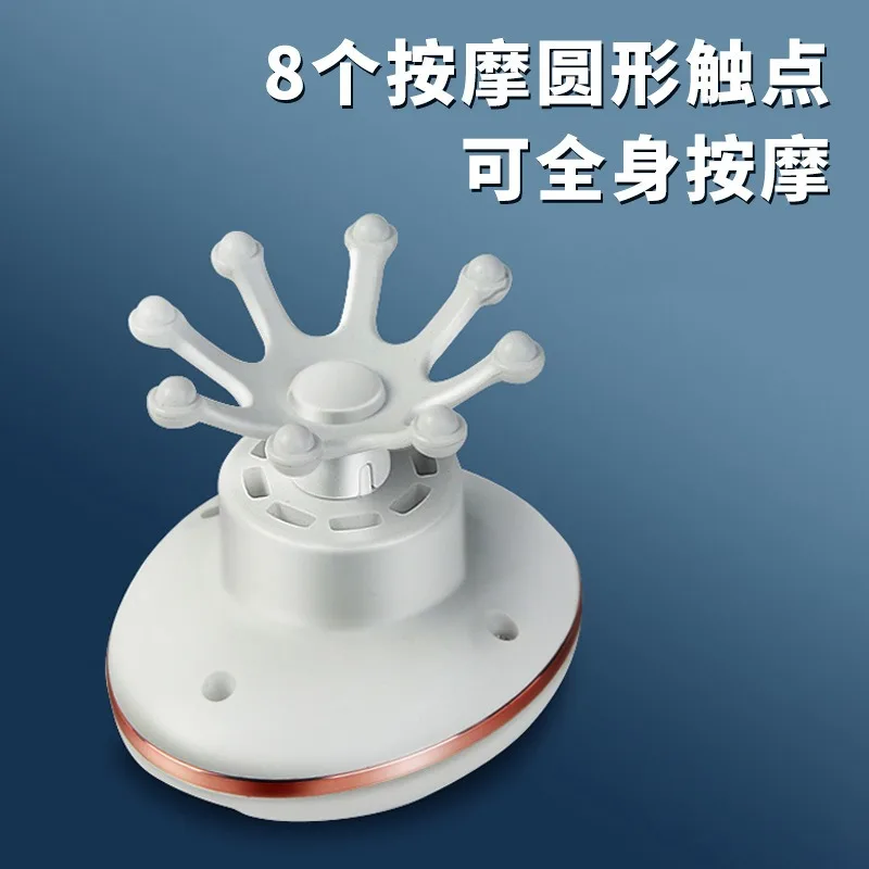 Rechargeable Electric Head Massager Octopus‑Shape Multi‑Claw Scalp Massager Portable Soul Extractor for Head Relax