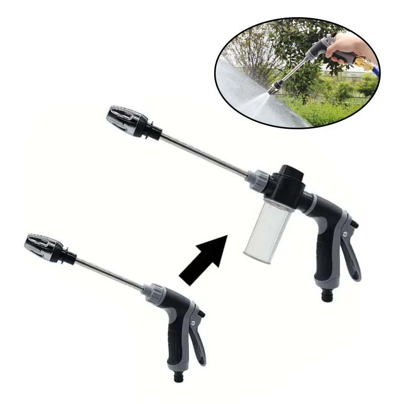 

360 ° Вращающаяся мойка высокого давления Water Blitz Турбонаasher высокого давления с длинным полюсом для мойки газонов и сада, инструменты для мойки автомобилей