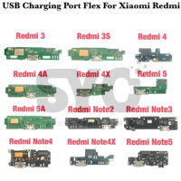 USB Charging Port Board Flex Cable Connector with microphone For Xiaomi Redmi Note 2 3 4 5 Plus Pro 5A 6 Pro 4x 4A 6A