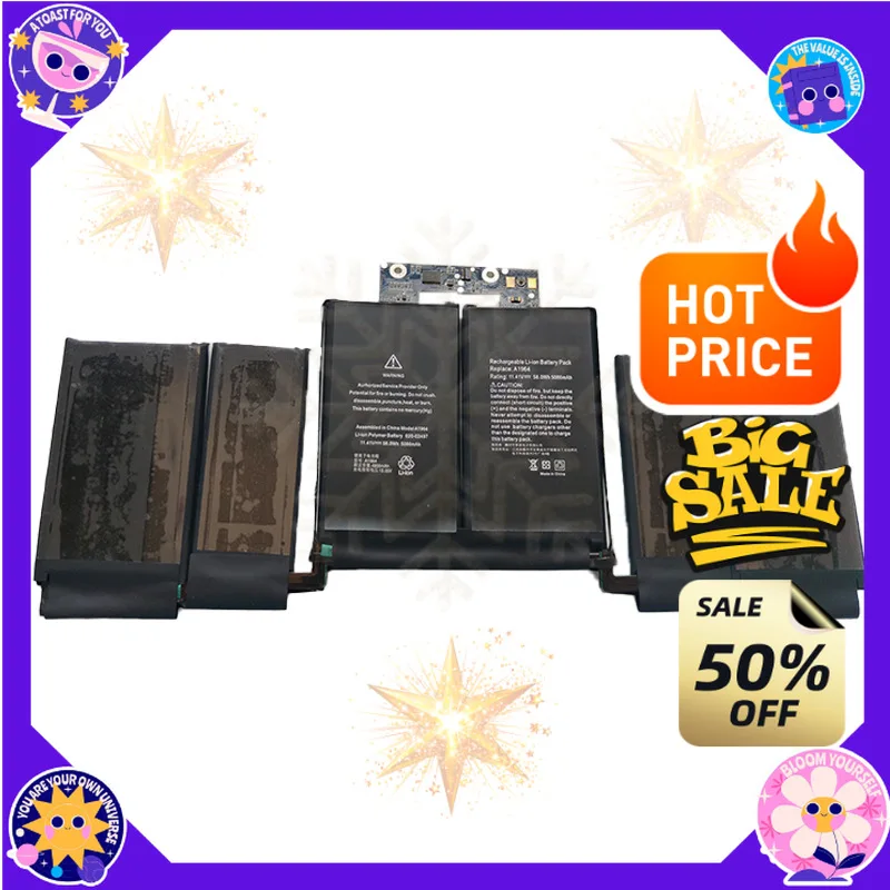 SWZY 11.41V 5086mAh A1964 Laptop Battery for Apple MacBook Pro 13 Inch A1989 2018 A2251