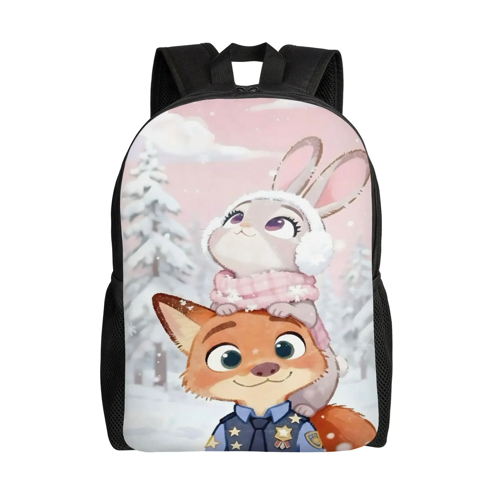 

Рюкзак для первого учебного дня, 1 шт., модный рюкзак Disney Zootopia 2 Daypack, однотонный рюкзак для офисной работы, вместительный рюкзак