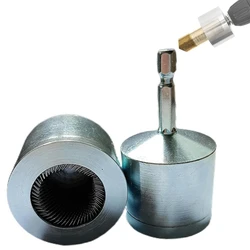 Copper Pipe Pipeline Cleaning Brush All-Metal HVAC Duct Cleaning Brush Drill Durable Easy Install