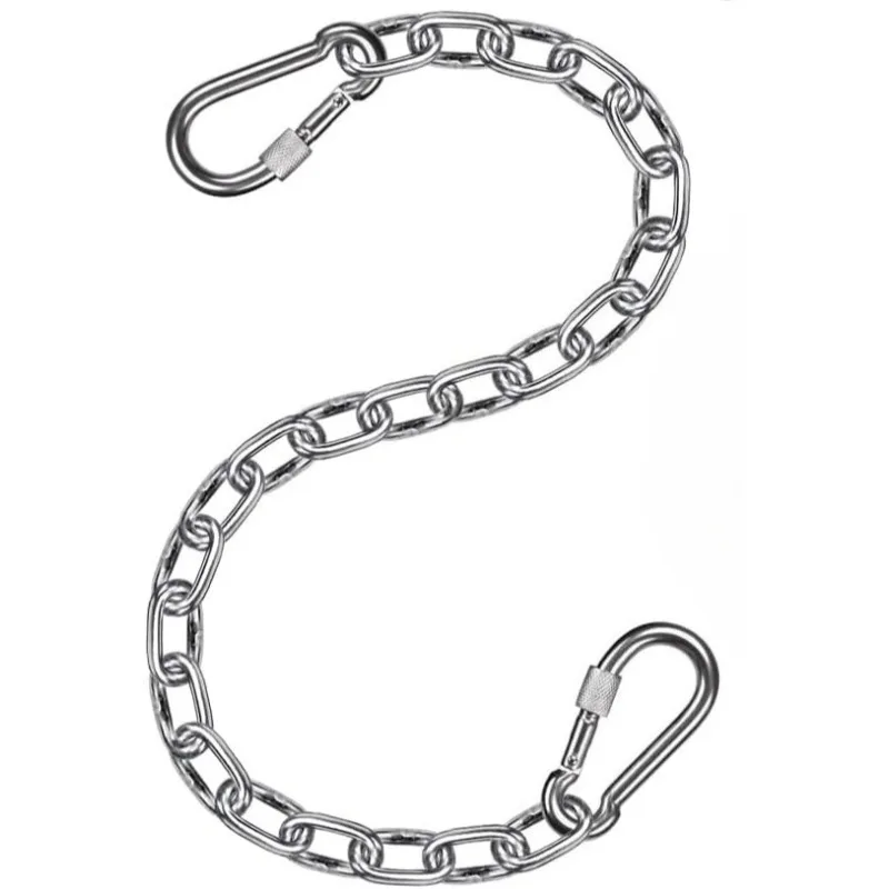 

Heavy Duty Hanging Chair Chain with Two Locking Hooks, Stainless Steel Hanging Set, Durable Chain Hooks for Hammocks, Swings