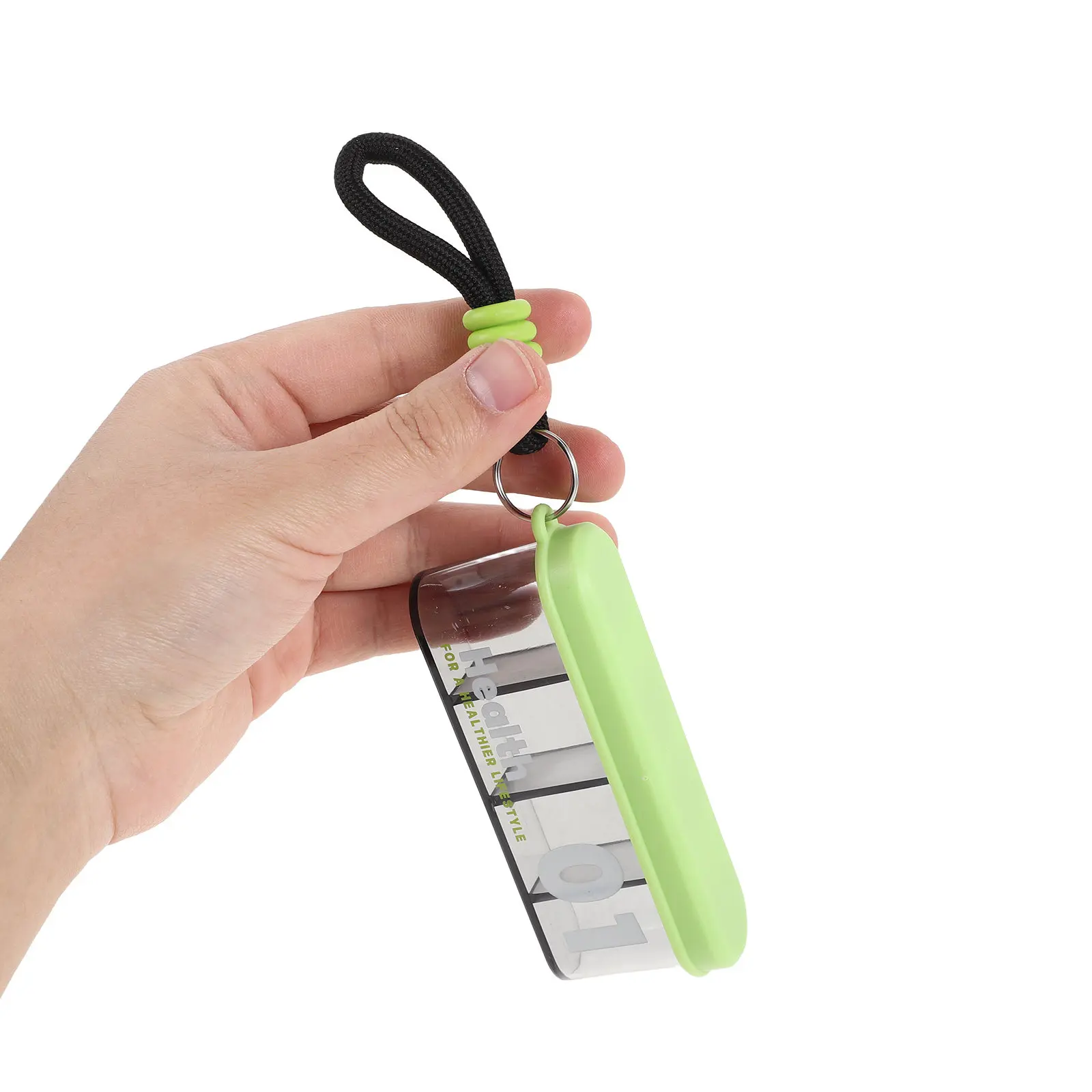 4-Compartment Portable Medicine Organizer Transparent Moisture-Proof Travel Friendly Small Pill Case for Daily Supplements