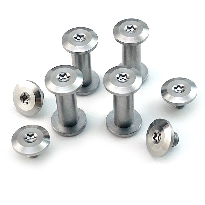 10Sets Stainless Steel Screw for Diy Knife Handle Making Material T8 Plum Nails Straight Knife Folding Knife Handle Screw