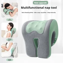 Office Chair Headrest Pillow Head Neck Shoulder Support Cushion Ergonomic Neck Rest Pillow Memory Foam Nap Sleeping Pillow