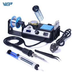 WEP 927-II 130W Soldeirng Iron Station With 2 Helping Hands Clips Digital Led Screen Adjustable Temperature Welding Station Kit