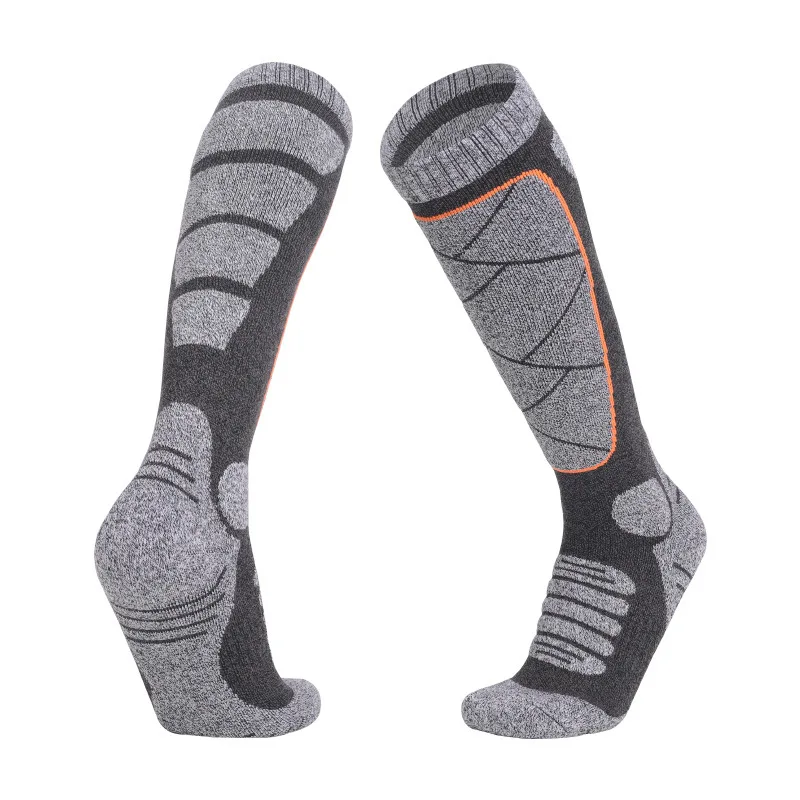 

Winter Long Tube Men's Ski Socks Outdoor Sports Thickened Sweat-absorbing Warm Hiking Socks Towel Bottom High Tube Stockings