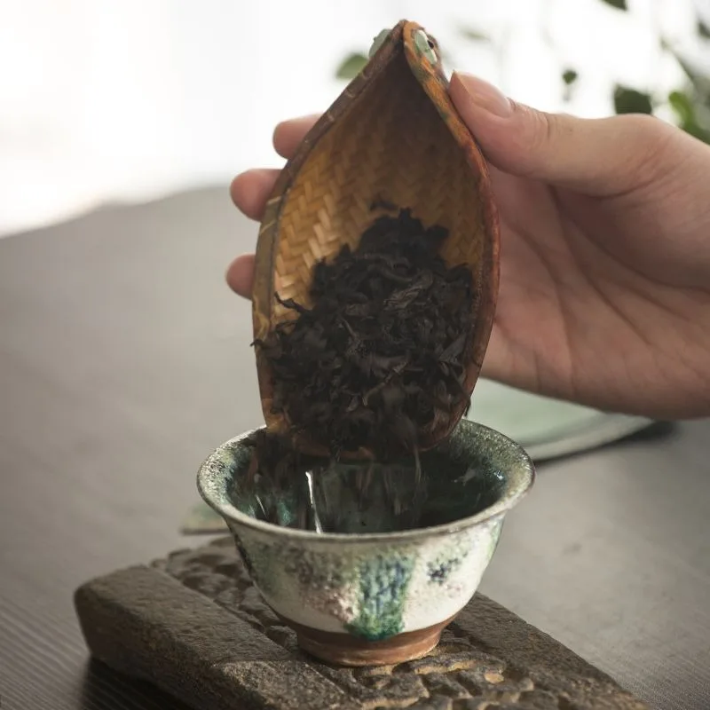 Bandeja de Té de Bambú Hecha a Mano con Diseño Xiangyun Sha, Accesorios de Té Kung Fu de Tendencia Nacional para Servir y Despertar el Té