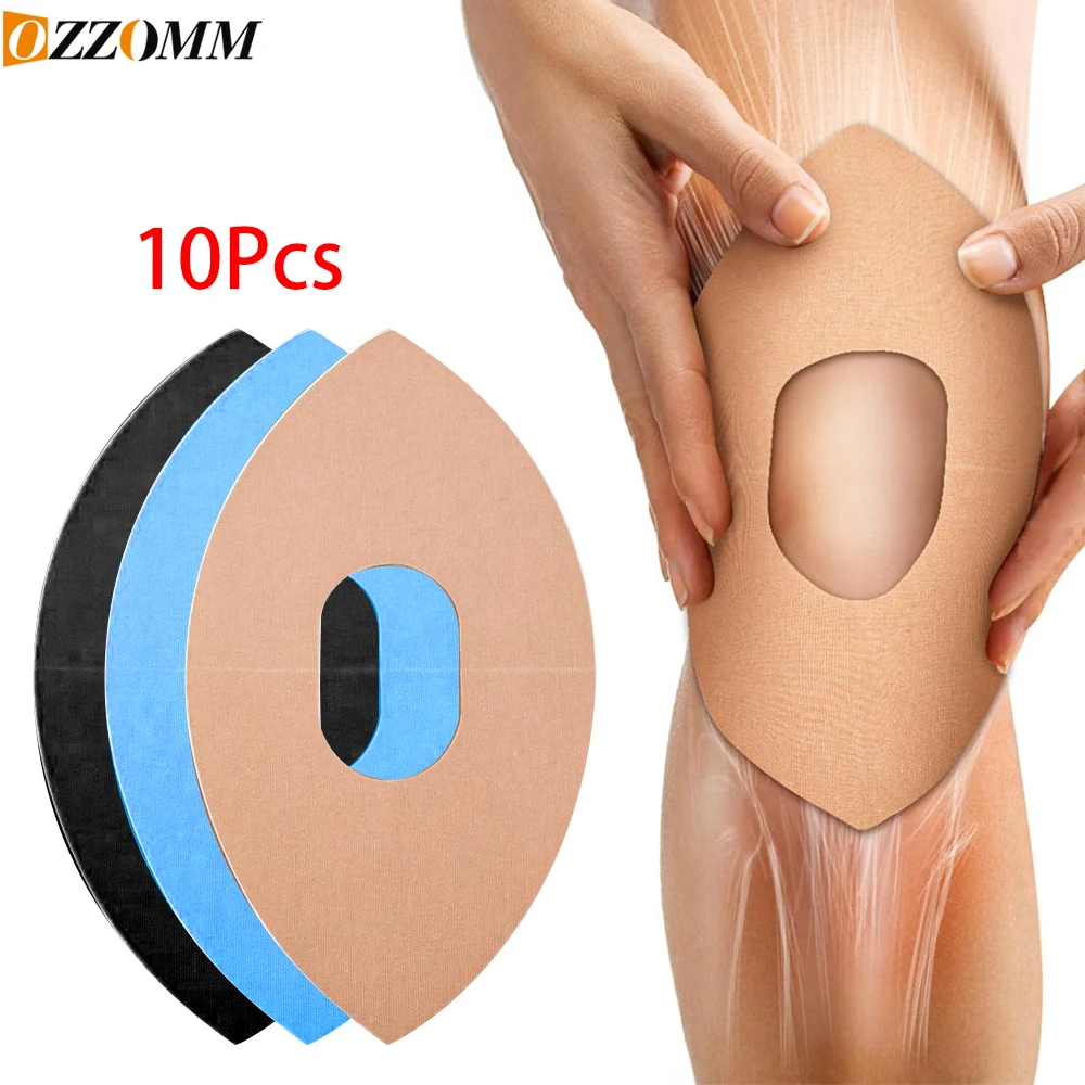 

10 шт. кинезиологическая лента для коленей, облегчение боли, эластичная водонепроницаемая спортивная наколенница для поддержки, стабильность, спорт, фитнес, бег