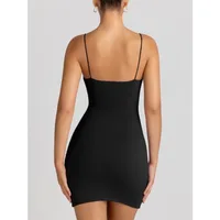 Women's Mini Sexy Bodycon Dress 2026 Spring Summer Going Out Short Backless Party Club Dresses Y2k Clothes - Image 2