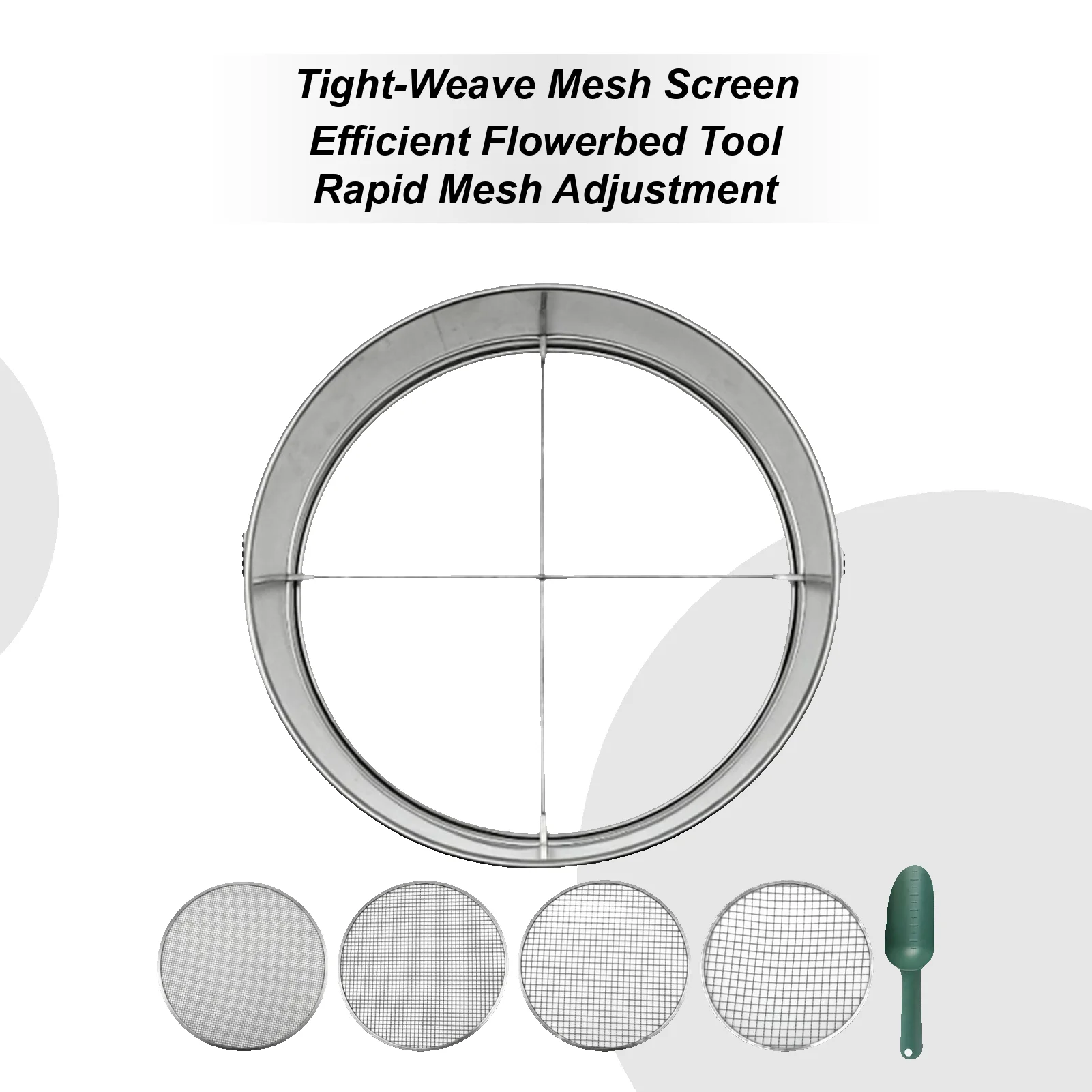 

Garden Soil Sifter Lightweight Garden Sieve Soil Sieve For Gravel Sawdust Vermicompost Grass Cat Litter Compost Debris
