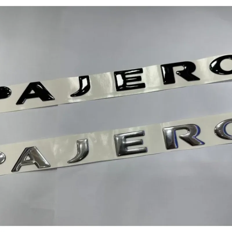 1 stücke hinten aufkleber pajero emblem aufkleber für mitsubishi pajero v93 v97 v73 v95 zubehör