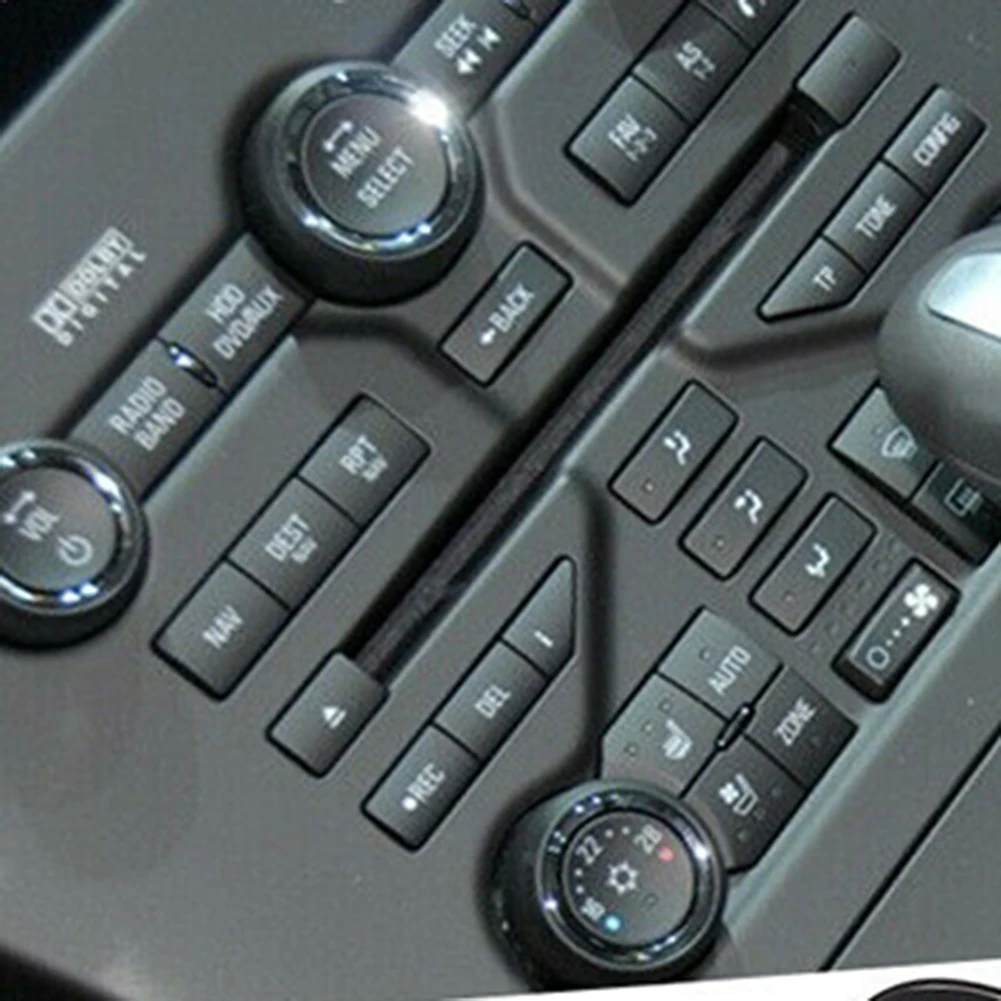 New Practical Button Repair Sticker Button Sticker Decal For SAAB 3rd Generation 1 Set Black Radio/Climate Control