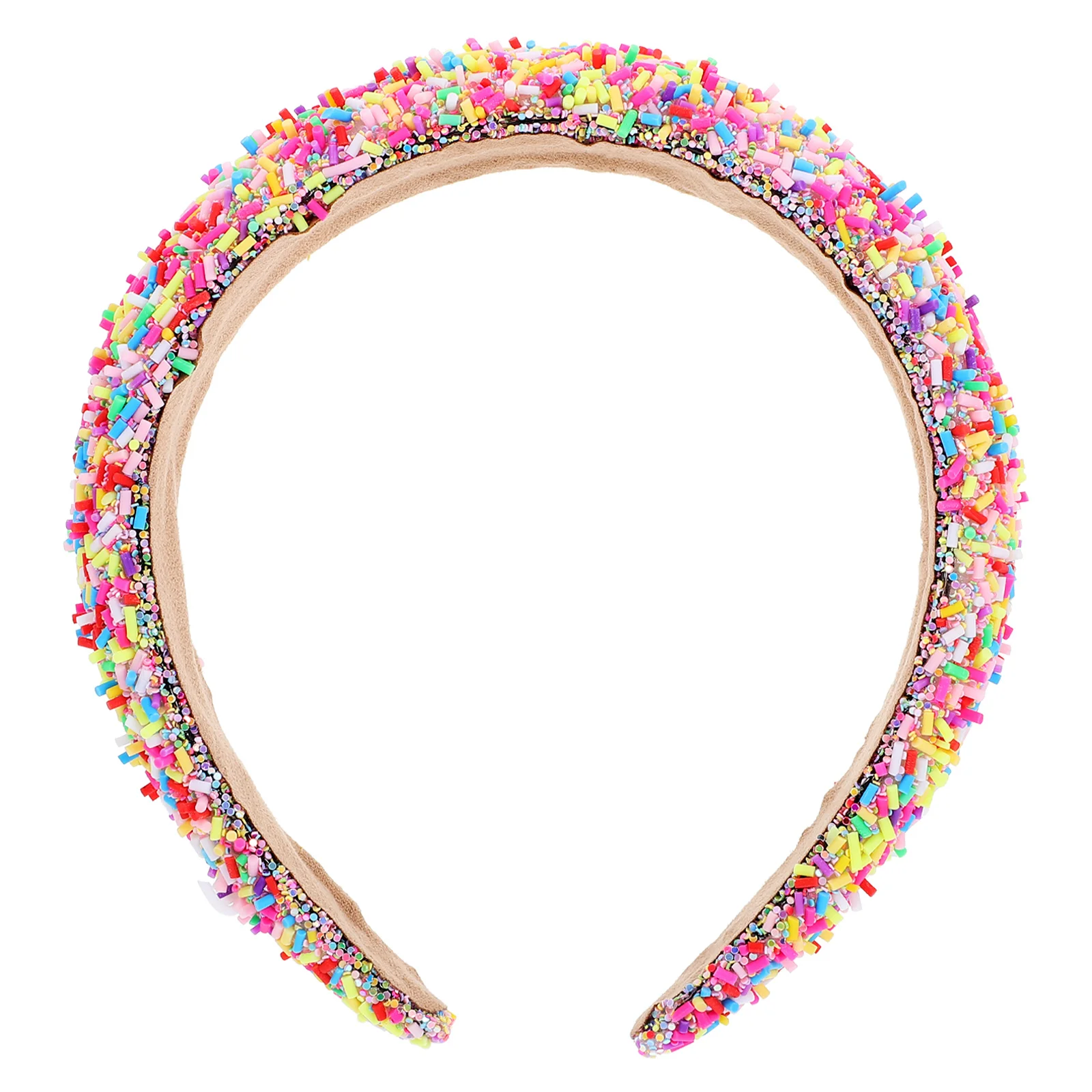 عصابة رأس واسعة مزينة بلون الحلوى، عصابة رأس مريحة ومرنة للنساء والفتيات المراهقات وإكسسوارات الموضة
