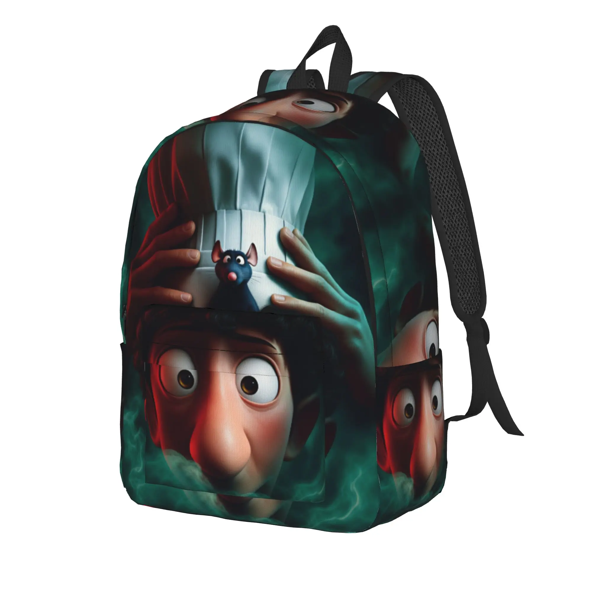 Ratatouilles Backpack  Modern Backpacks Female Camping Large School Bags Colorful Rucksack