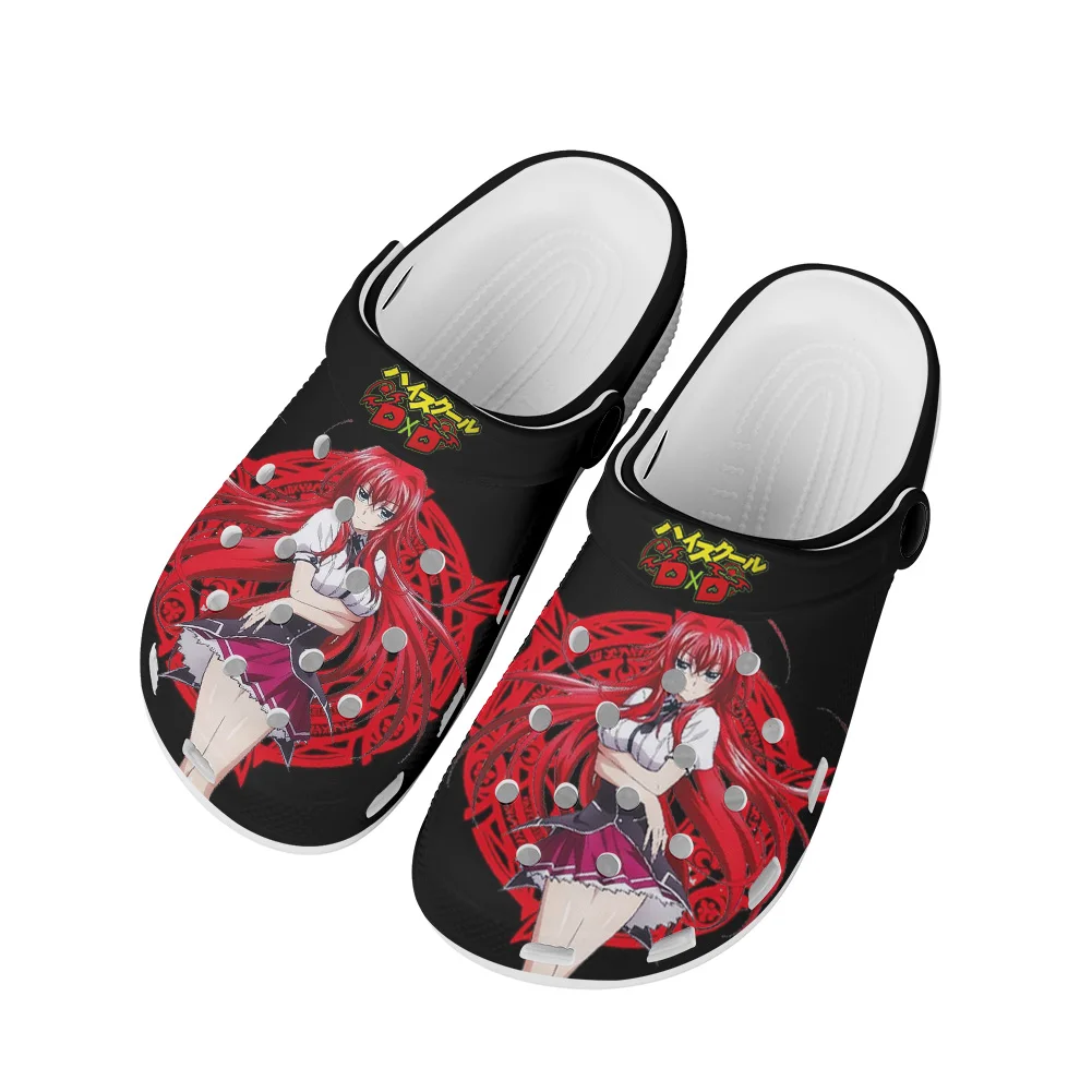 Anime High School DxD Home Clogs Custom Water Shoes Mens Womens Teenager Shoes Clog Breathable Beach Hole Slippers