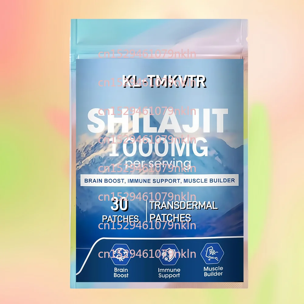 

30 трансдермальных пластырей с шиладжитом для мужчин и женщин, поддерживающие энергию и иммунитет