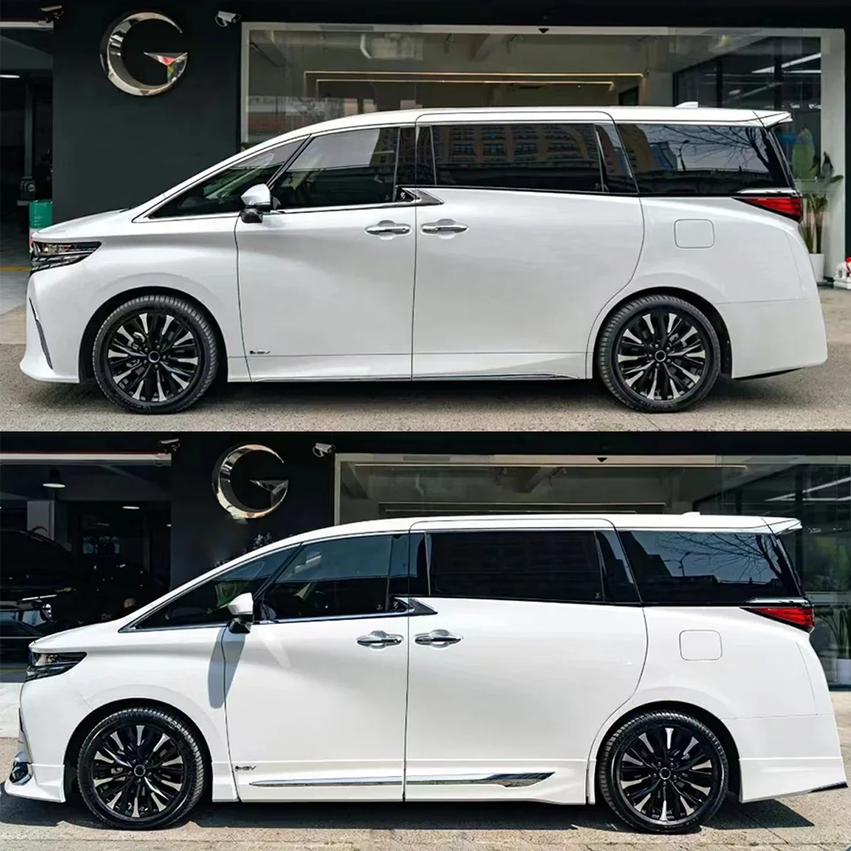 Hot Sale Auto Parts Modellista Aero Kit For Toyota Alphard 2023 2024 40 series Upgrade Body Kit Front Lip Rear Lip Side Strips