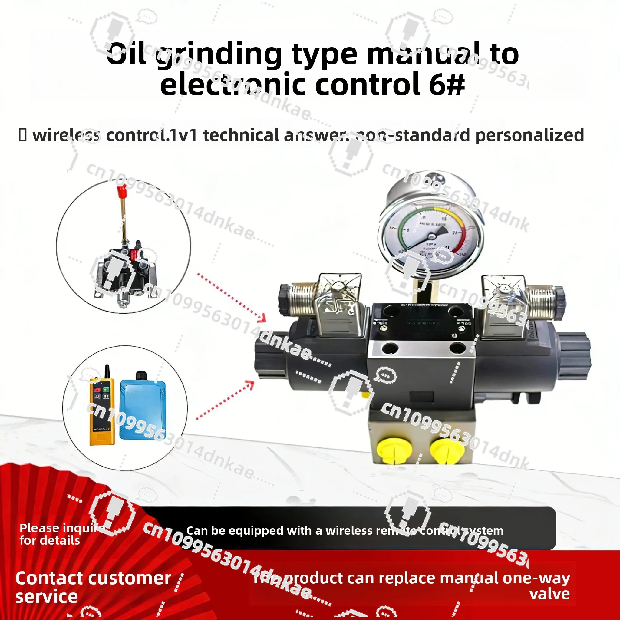 Agricultural Locomotive Manual Change Electronic Control Distributor Hydraulic Solenoid Valve Group 6 Diameter One with