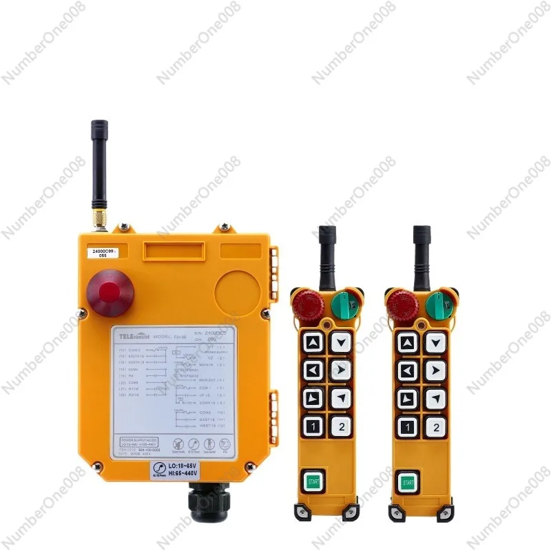 F24-8S Single Speed 8 Direction Industrial Remote Control For Overhead Crane Lift IP65 Waterproof Wireless