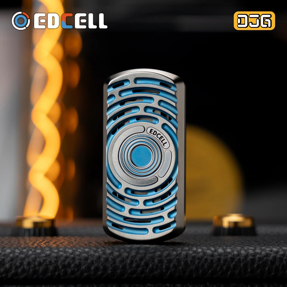 Edcell & djg edc dexjelly diapasão magnético titânio fidget slider alívio do estresse brinquedo brinquedos para adultos design original