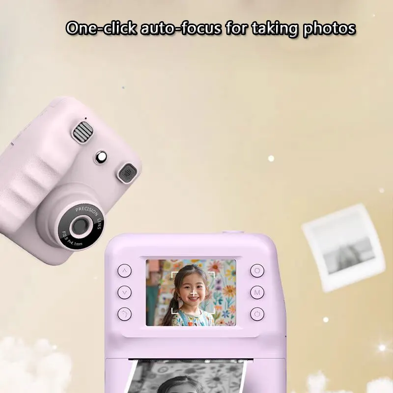 Portable Toys Kids Toys Children's Cameras High-definition Digital Instant Printing Cameras for Kids Christmas Birthday Gifts