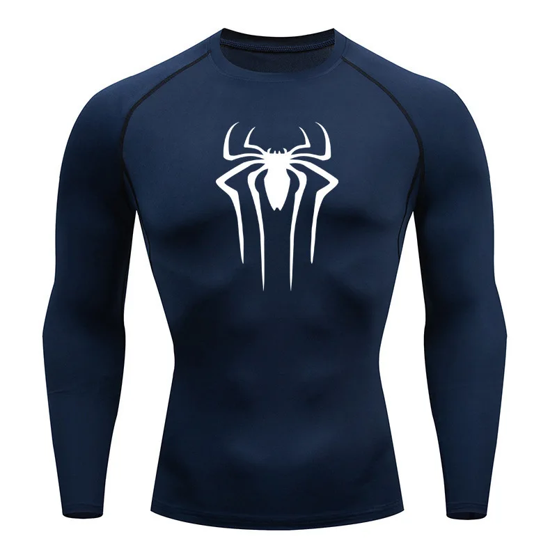 Sun Protection Sports Second Skin Running T-shirt Men\'s Fitness Rashgarda MMA Long Sleeves Compression Shirt Workout Clothing